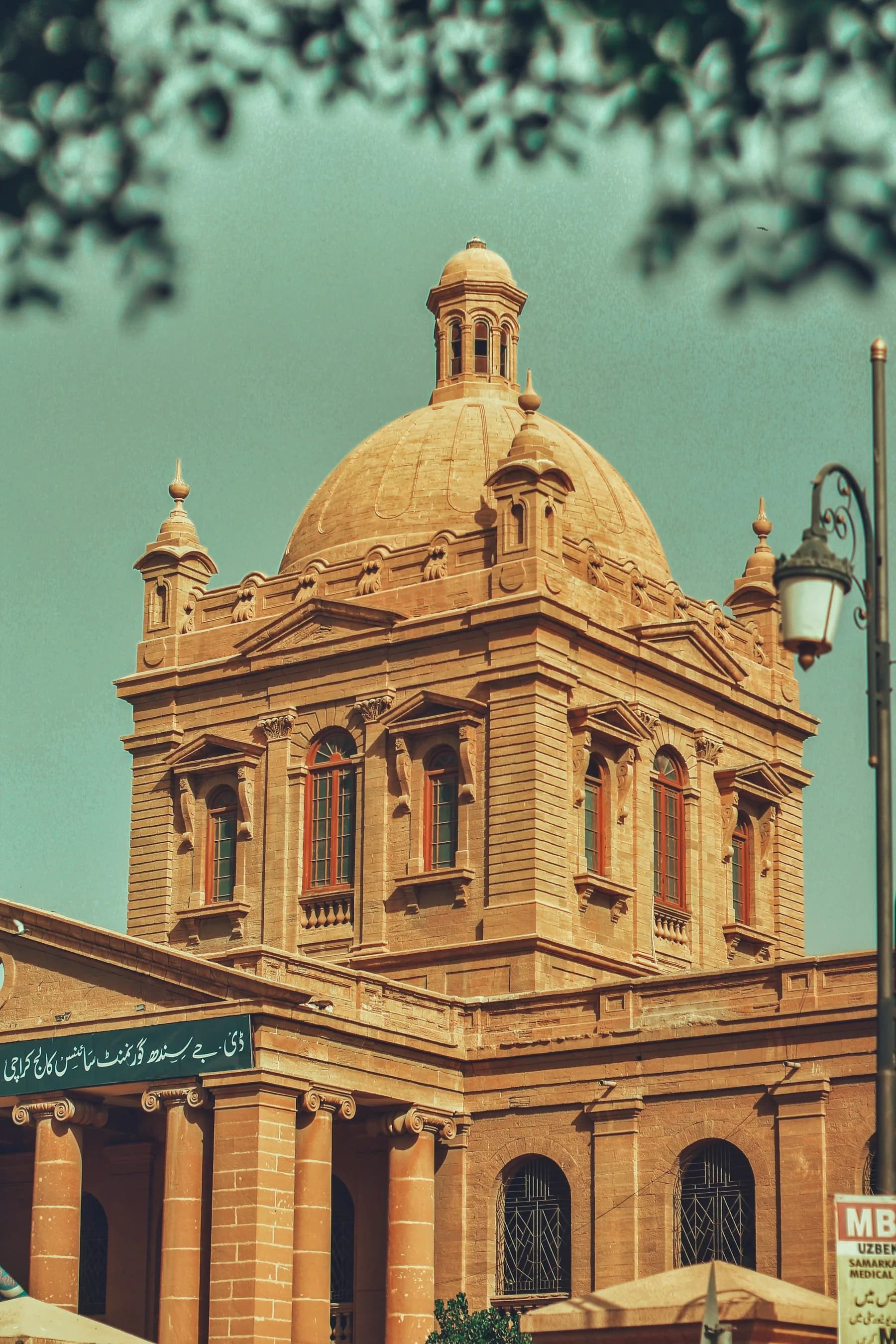 Historic sandstone architecture in Karachi.